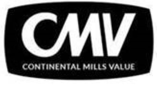 CMV CONTINENTAL MILLS VALUE logo