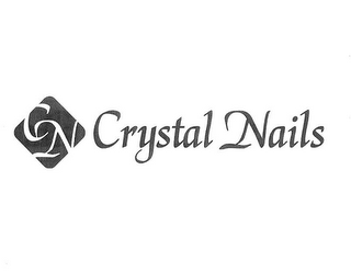 CN CRYSTAL NAILS logo