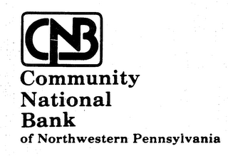 CNB COMMUNITY NATIONAL BANK OF NORTHWESTERN PENNSYLVANIA logo