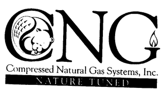 CNG COMPRESSED NATURAL GAS SYSTEMS, INC. NATURE TUNED logo