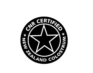 CNR CERTIFIED NEW ZEALAND COLOSTRUM logo