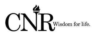 CNR WISDOM FOR LIFE. logo