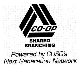 CO-OP SHARED BRANCHING POWERED BY CUSC'S NEXT GENERATION NETWORK logo