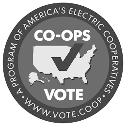 CO-OPS VOTE A PROGRAM OF AMERICA'S ELECTRIC COOPERATIVES WWW.VOTE.COOP logo