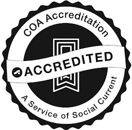 COA COA ACCREDITATION SC ACCREDITED A SERVICE OF SOCIAL CURRENT logo