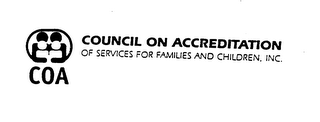 COA COUNCIL ON ACCREDITATION OF SERVICES FOR FAMILIES AND CHILDREN, INC. logo