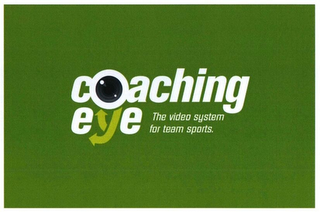 COACHING EYE THE VIDEO SYSTEM FOR TEAM SPORTS. logo