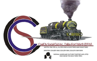 COALCITY SOCIAL CLUB INC., DALLAS-FORT WORTH (DFW) MOTTO: ONE FOR ALL, ALL FOR ONE. IN GOOD TIMES AND IN BAD TIMES. GREETING: COALCITY ANYI, COALCITY ANYI, COALCITY ANYI NOYA HANDSHAKE: NORMAL HANDSHAKE CLUTCHED TOGETHER AND LIFTED HIGH ABOVE THE HEAD FOR THREE TIMES. logo