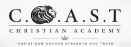 C.O.A.S.T CHRISTIAN ACADEMY CHRIST OUR ANCHOR STRENGTH AND TRUTH logo