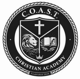 C.O.A.S.T. CHRISTIAN ACADEMY ESTABLISHED 2026 logo