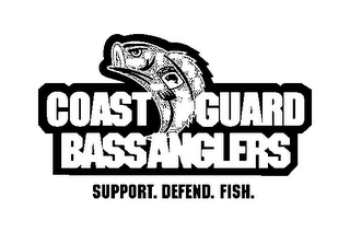 COAST GUARD BASS ANGLERS SUPPORT. DEFEND. FISH. logo
