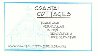 COASTAL COTTAGES TRADITIONAL VERNACULAR DESIGN RENOVATION & PRESERVATION WWW.COASTALCOTTAGEDESIGNS.COM logo
