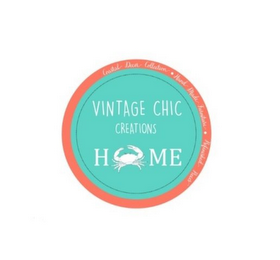 COASTAL DÉCOR COLLECTION HAND MADE FURNITURE REFINISHED PIECES VINTAGE CHIC CREATIONS HOME logo