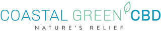 COASTAL GREEN CBD NATURE'S RELIEF logo