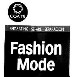COATS FASHION MODE SEPARATING SEPARE SEPARACION logo