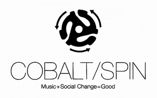 COBALT/SPIN MUSIC + SOCIAL CHANGE = GOOD logo