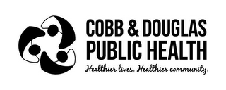 COBB & DOUGLAS PUBLIC HEALTH. HEALTHIER LIVES. HEALTHIER COMMUNITY logo