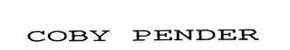 COBY PENDER logo