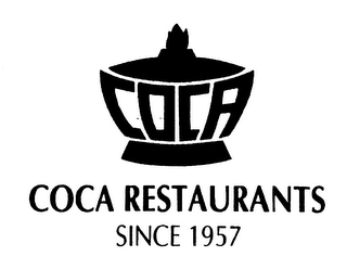 COCA COCA RESTAURANTS SINCE 1957 logo