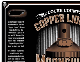 COCKE COUNTY MOONSHINE, COCKE COUNTY'S BEST MOONSHINE COCKE COUNTY COSBY, TN WAS KNOWN FOR THE BEST "COOPEER LIQUID". AT ONE TIME COSBY WAS THE "MOONSHINE CAPITAL" OF THE WORLD.  WE USED THE COSBY BOYS RECIPE AND MADE SOME OF THE BEST "COPPER LIQUOR SHINW" THAT WE HAVE EVER HAD.  WE PROMISE TO YOU THAT WE WILL BE THE BEST MOONSHINE MAKERS OUT THERE OUR SHINE IS 1000% COCKE COUNTY MOONSHINE logo