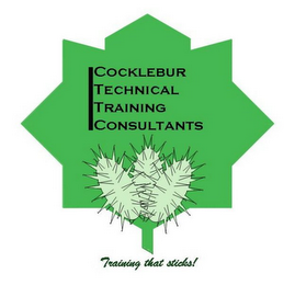 COCKLEBUR TECHNICAL TRAINING CONSULTANTS TRAINING THAT STICKS! logo