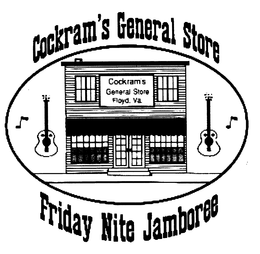 COCKRAM'S GENERAL STORE FRIDAY NITE JAMBOREE COCKRAM'S GENERAL STORE FLOYD, VA logo