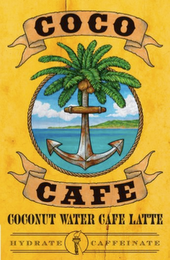 COCO CAFE COCONUT WATER CAFE LATTE HYDRATE CAFFEINATE logo