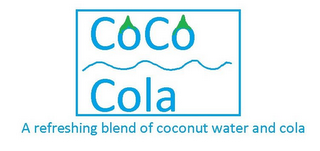 COCO COLA A REFRESHING BLEND OF COCONUT WATER AND COLA logo