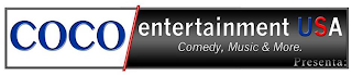 COCO ENTERTAINMENT USA PRESENTA: COMEDY, MUSIC & MORE. logo