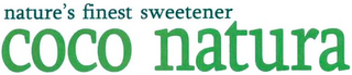 COCO NATURA NATURE'S FINEST SWEETENER logo