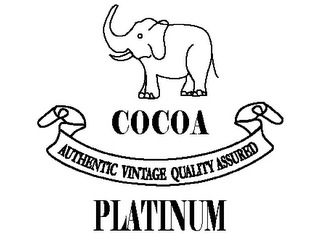 COCOA AUTHENTIC VINTAGE QUALITY ASSURED PLATINUM