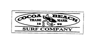 COCOA BEACH SURF COMPANY TRADEMARK 1999 logo