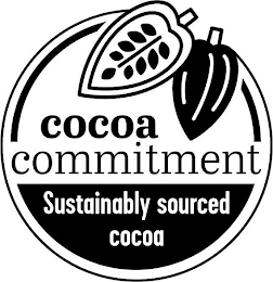 COCOA COMMITMENT SUSTAINABLY SOURCED COCOA logo