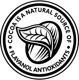 · COCOA IS A NATURAL SOURCE OF · FLAVANOL ANTIOXIDANTS logo