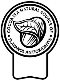 · COCOA IS A NATURAL SOURCE OF · FLAVANOL ANTIOXIDANTS logo