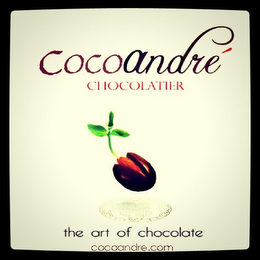 COCOANDRE CHOCOLATIER THE ART OF CHOCOLATE COCOANDREW.COM logo