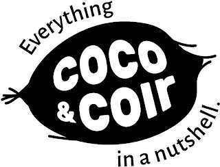 COCO&COIR EVERYTHING IN A NUTSHELL. logo