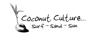 COCONUT CULTURE... SURF-SAND-SUN logo