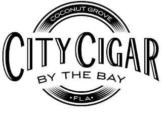 COCONUT GROVE CITY CIGAR BY THE BAY FLA logo