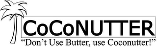 COCONUTTER "DON'T USE BUTTER, USE COCONUTTER!" logo