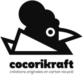 COCORIKRAFT CRÉATIONS ORIGINALES EN CARTON RECYCLÉ logo