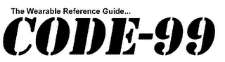 CODE-99 THE WEARABLE REFERENCE GUIDE... logo