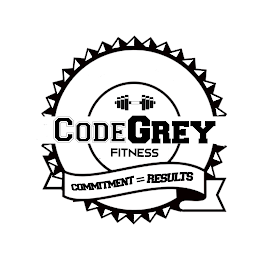 CODE GREY FITNESS COMMITMENT = RESULTS logo