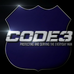 CODE3 PROTECTING AND SERVING THE EVERYDAY MAN logo