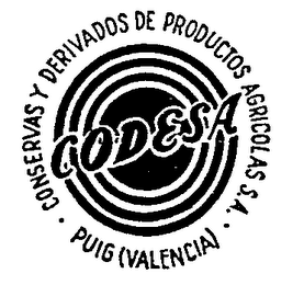CODESA CONSERVAS DERIVADOS DE PRODUCTOS AGRICOLAS S.A. PUIG (VALENCIA) logo