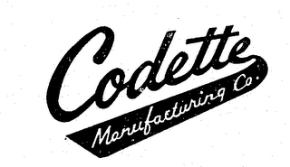 CODETTE MANUFACTURING CO. logo