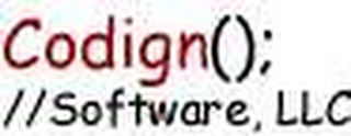CODIGN ();//SOFTWARE, LLC logo