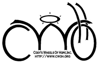 CODY'S WHEELS OF HOPE, INC. HTTP://WWW.CWOH.ORG logo