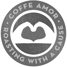 · COFFE AMOR · ROASTING WITH A CAUSE logo
