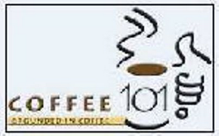 COFFEE 101 GROUNDED IN COFFEE logo
